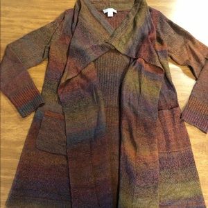NWOT Christopher and banks colorful cardigan